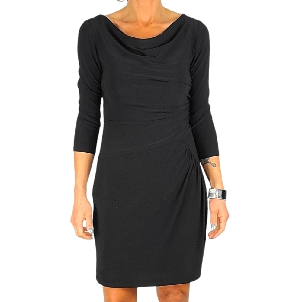 Nine West Twist Dress Size 8 Black
